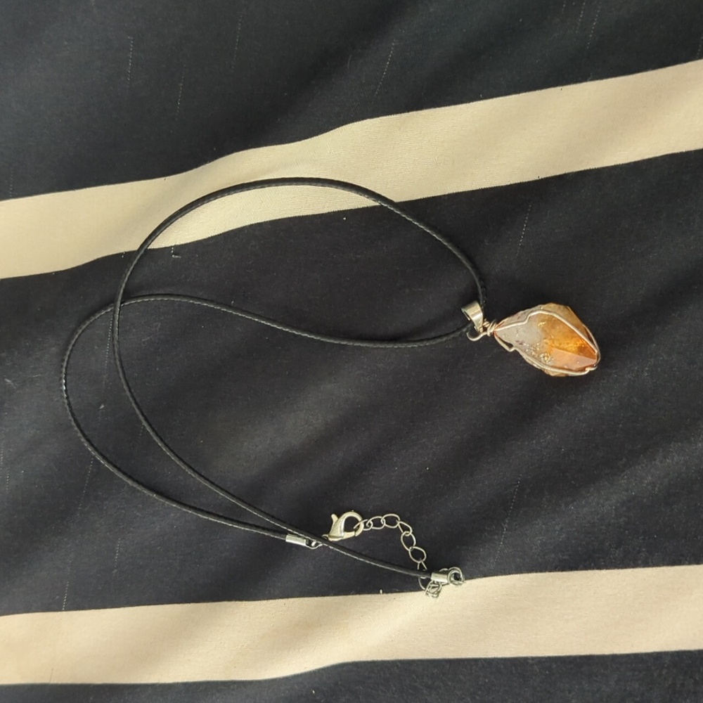 Faux Citrine Pendant